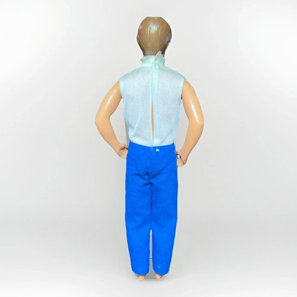 Vintage 1980's Mattel Barbie Ken Doll Hair Blue Eyes‎ w/ Sleeveless Tux Shirt K2